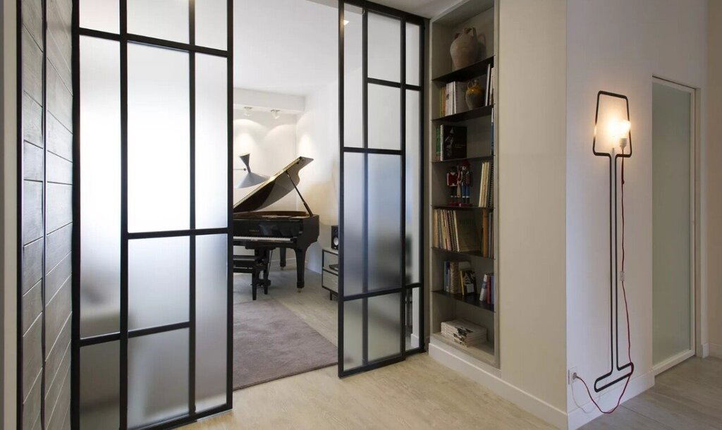 Interior glass partitions