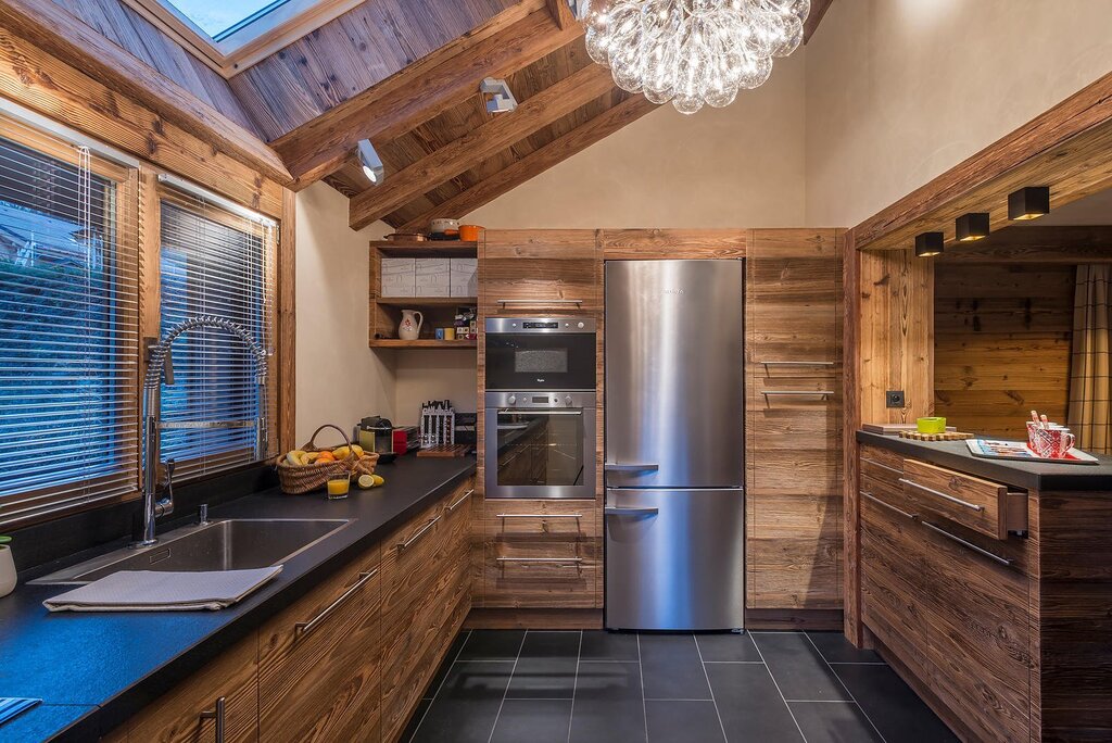 Mini kitchen in the sauna