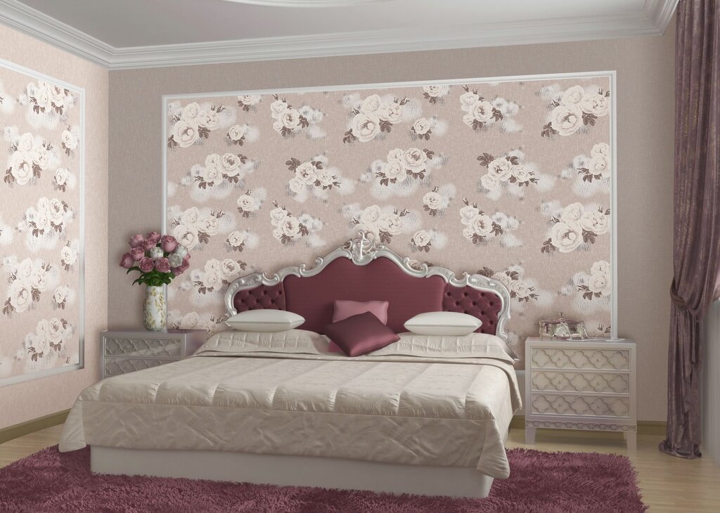 Trendy wallpaper for the bedroom 35 фото