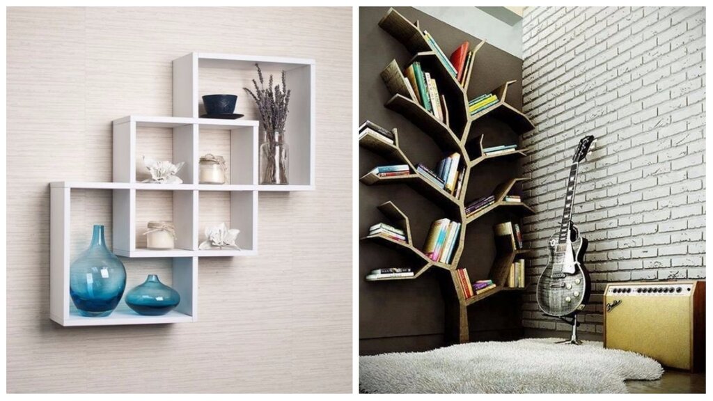 Trendy wall shelves