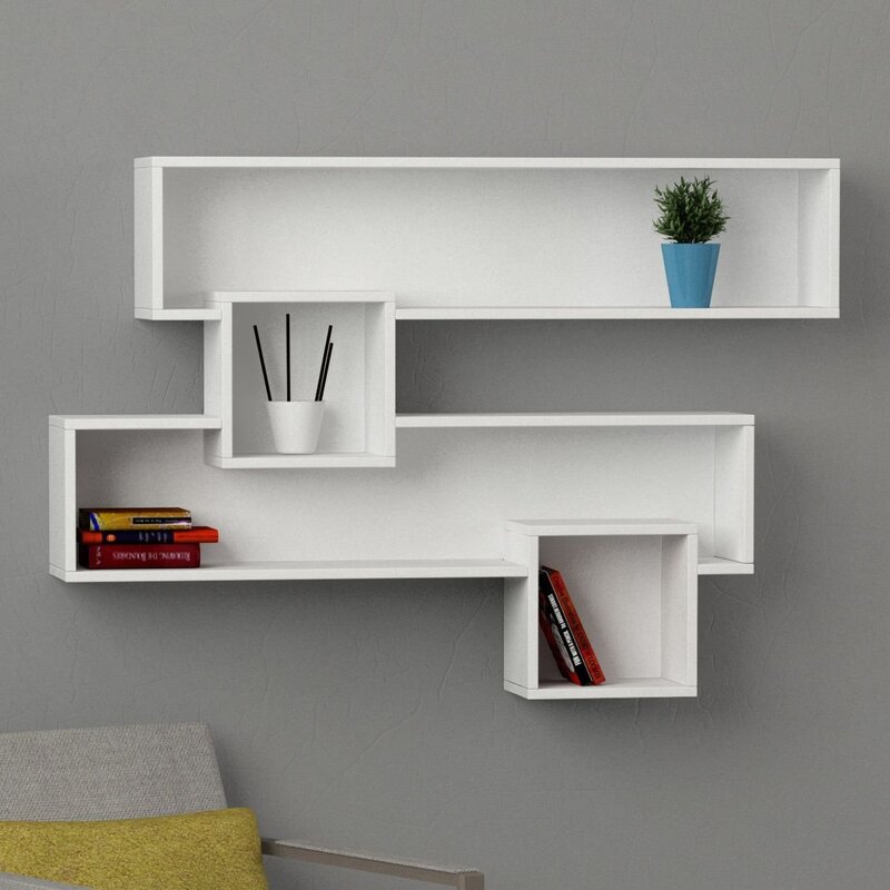 Modular shelf for the wall