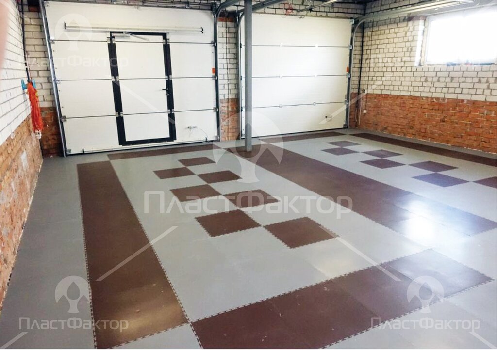 Modular floors for the garage 53 фото