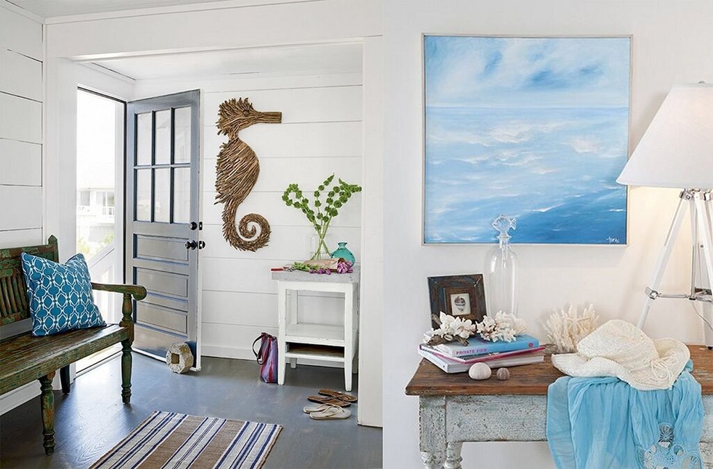 Maritime style in interior design with your own hands