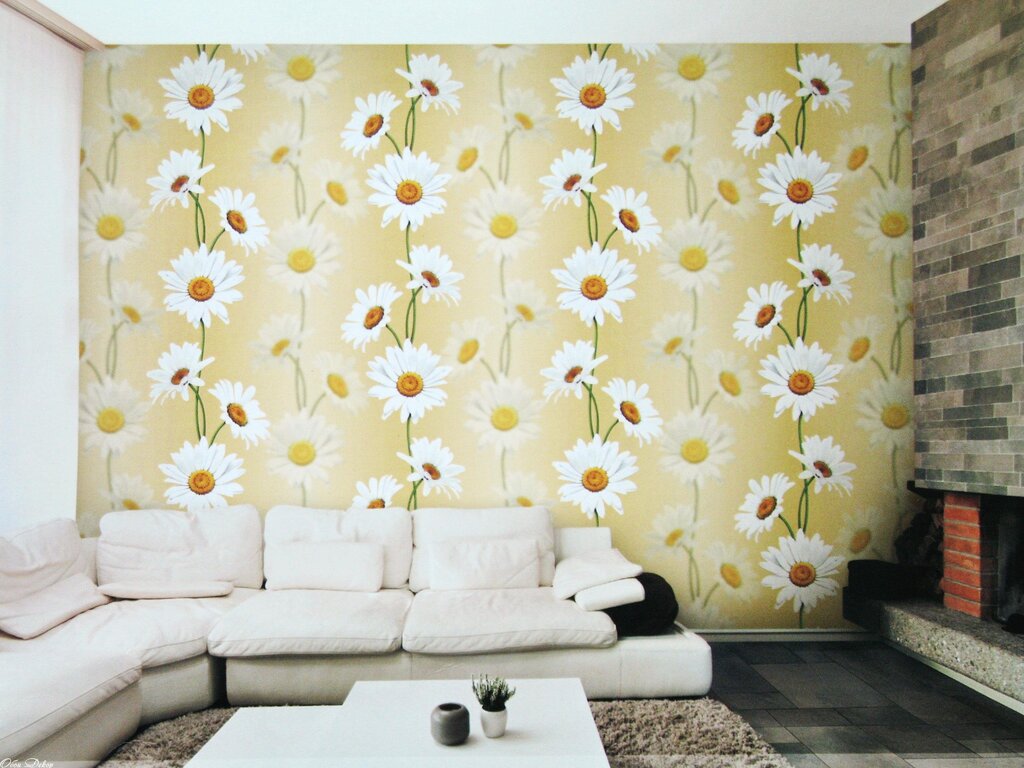 Washable wallpaper for the living room