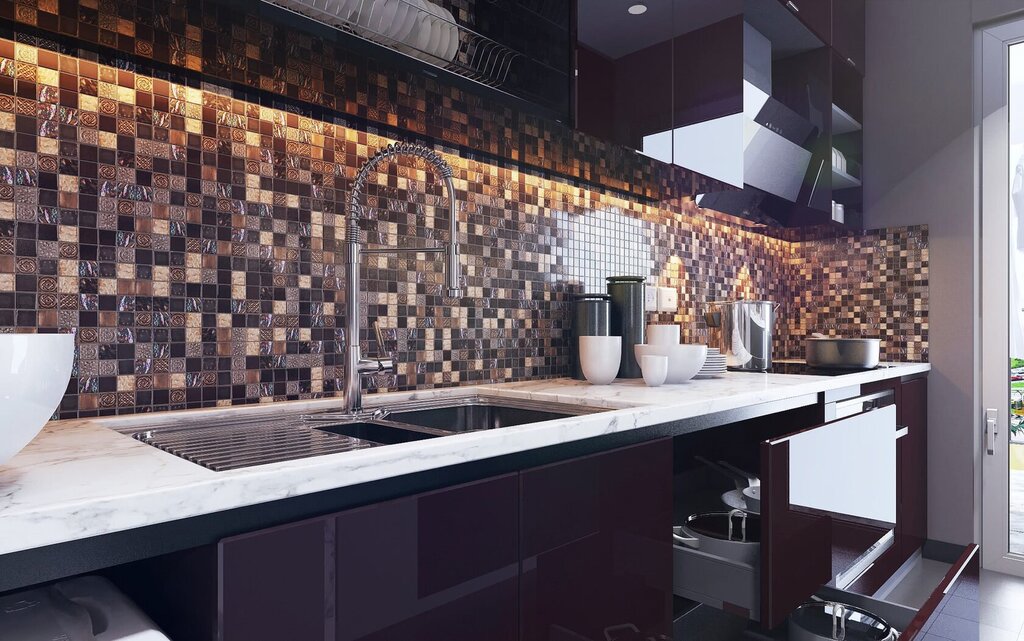 Mosaic for kitchen wall