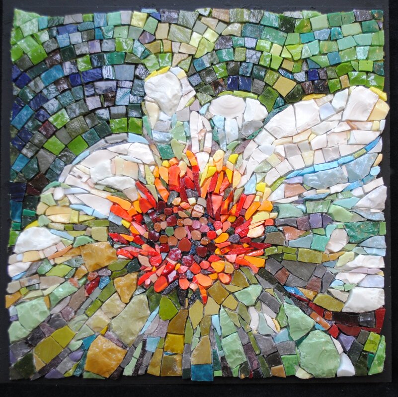 Mosaic from broken tiles