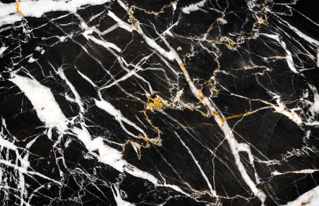 Black and gold marble