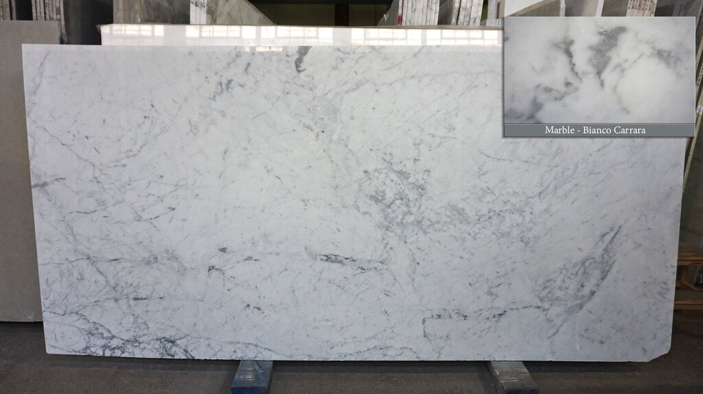 Carrara White Marble Egger