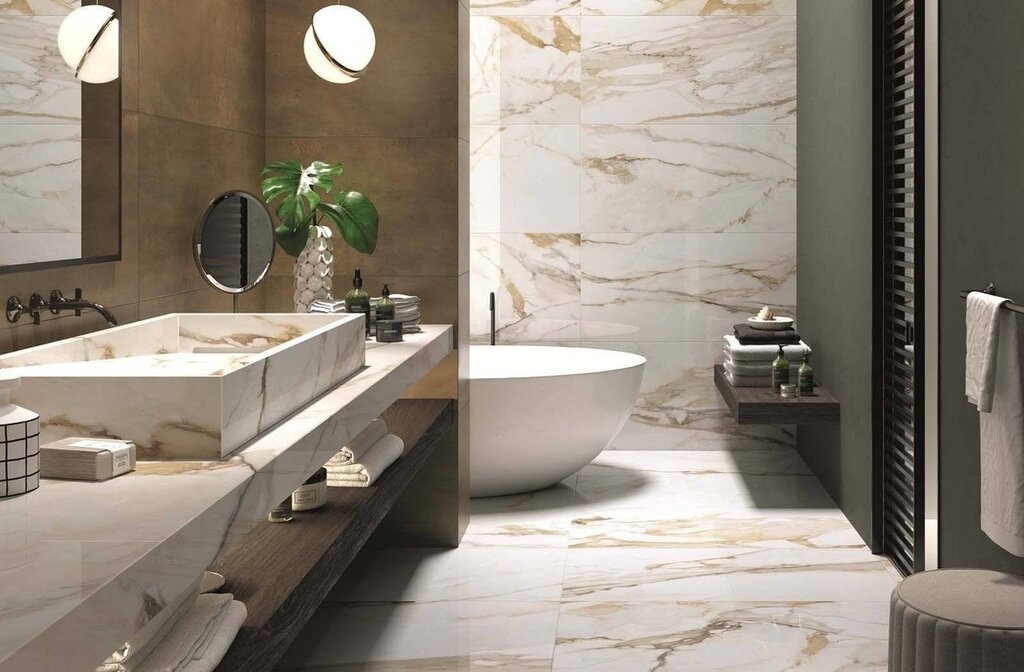 Marble in the bathroom