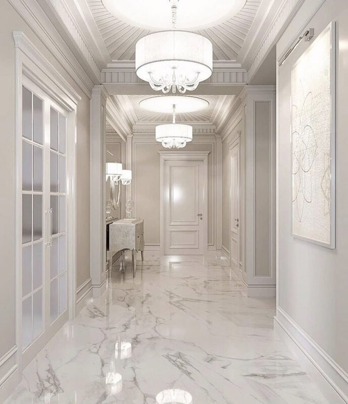 Marble floor tiles for the hallway