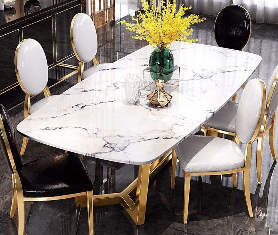 Marble table for the kitchen