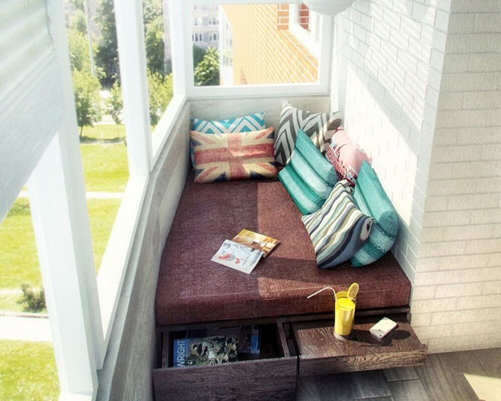 Upholstered furniture for the balcony