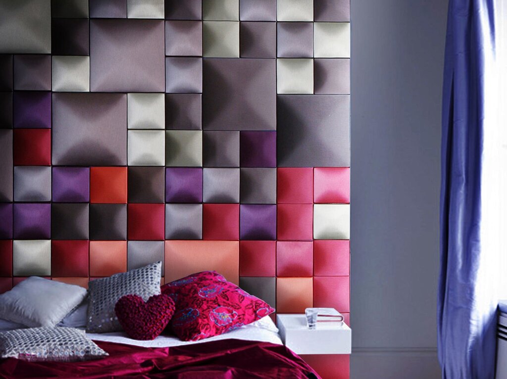 Soft wall panels for the bedroom 27 фото