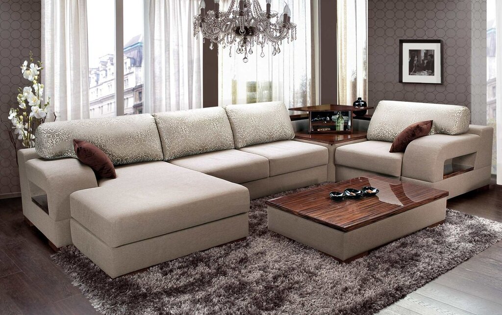 Soft corner sofa for the living room