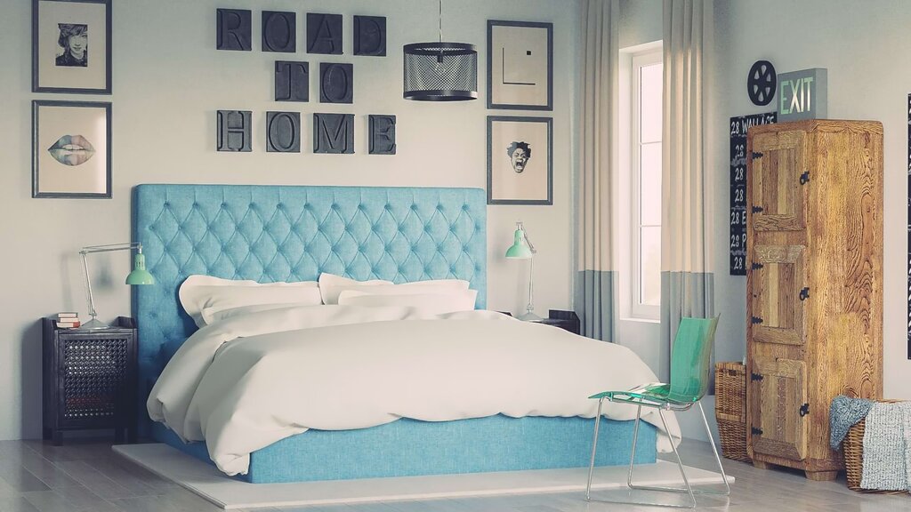 Mint bed in the interior