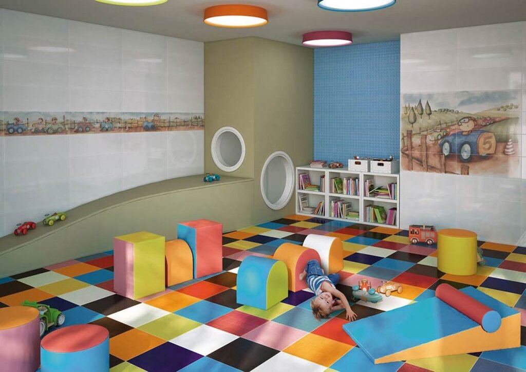 Flooring for children's playrooms