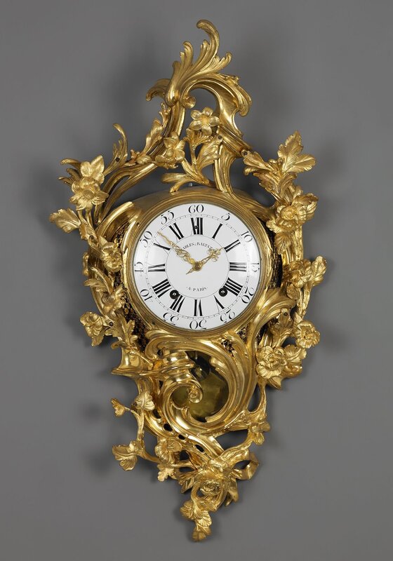 Baroque-style wall clock