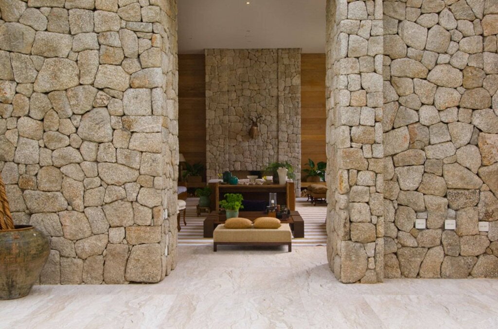 Natural stone in interior design