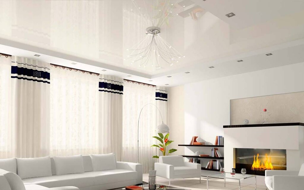 Stretch ceilings without heating