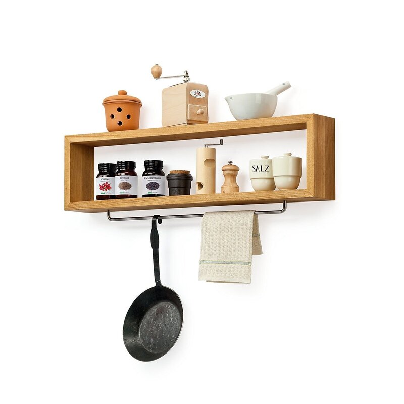 Wall-mounted shelves for the kitchen