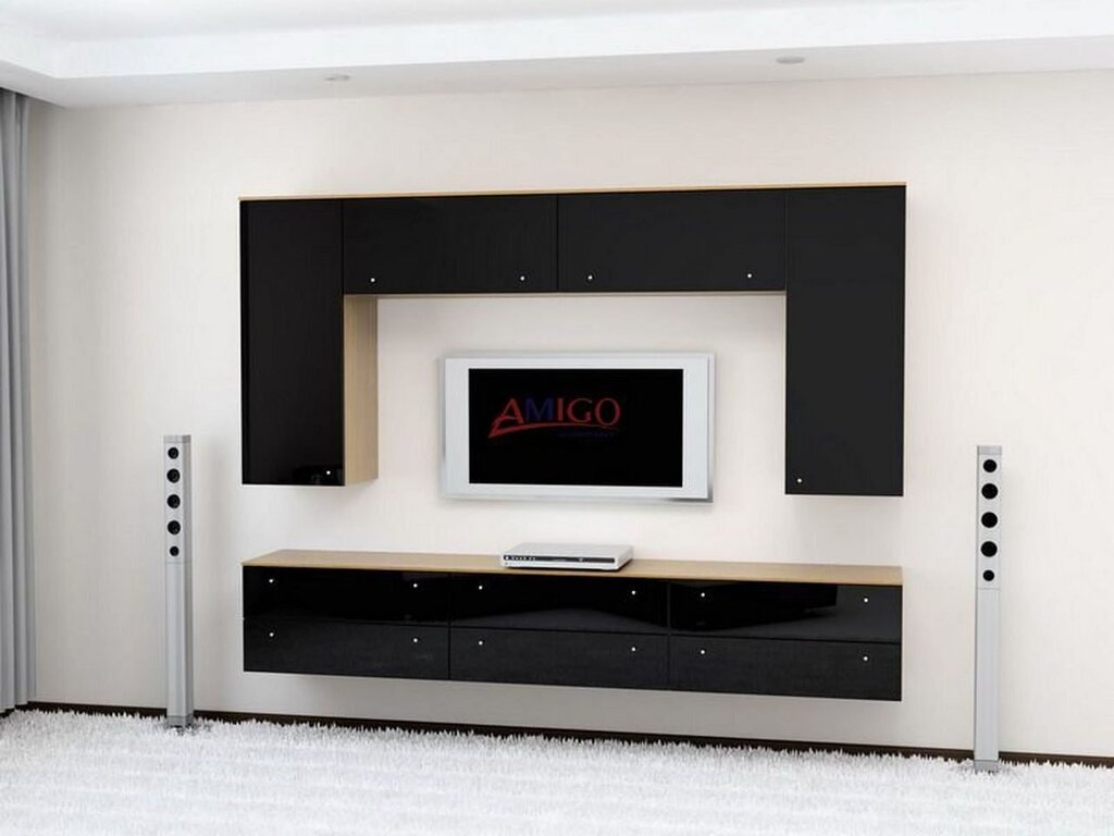 Wall-mounted TV cabinet