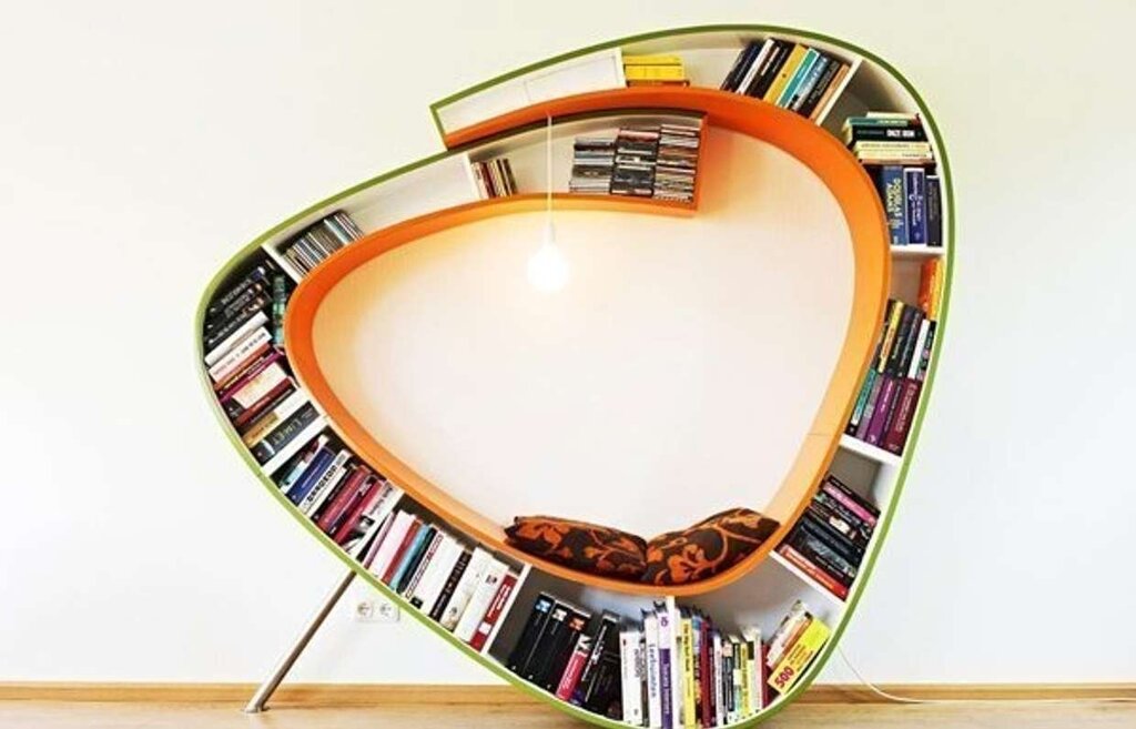 Unusual bookshelves 7 фото