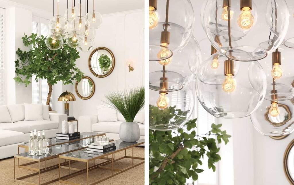 Unusual chandeliers for the living room