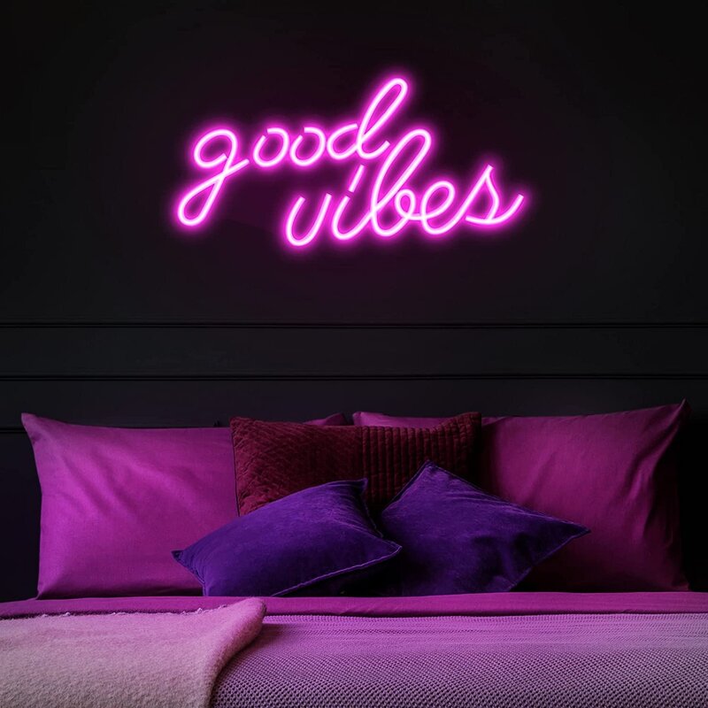 Neon signs on the wall