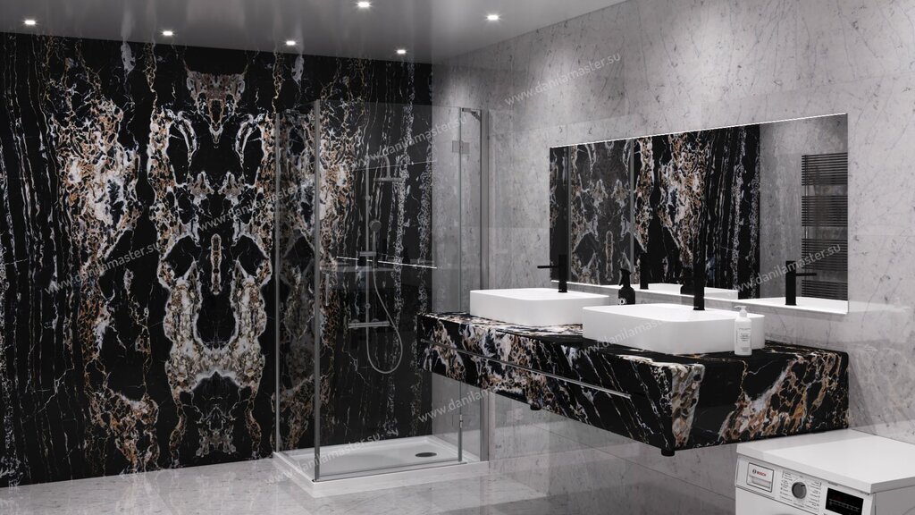 Nero Portoro marble