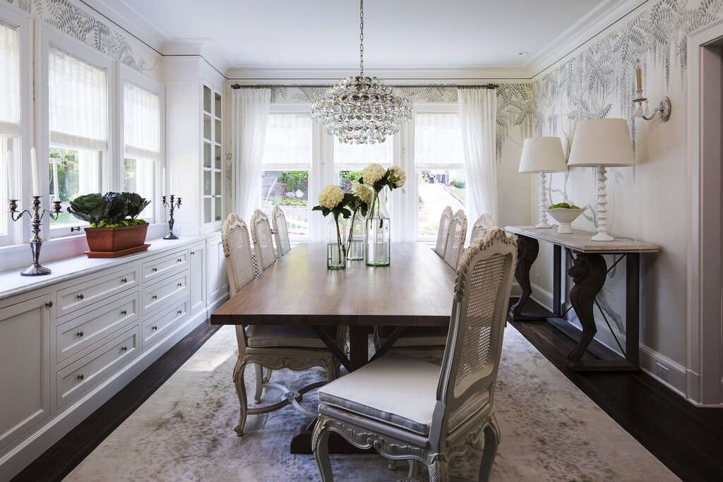 Dining table by the window