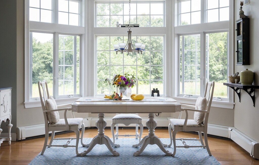 Dining table by the window