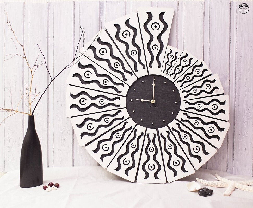 Three-dimensional wall clock