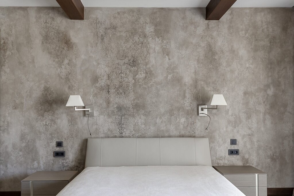 Decorative plaster wallpaper