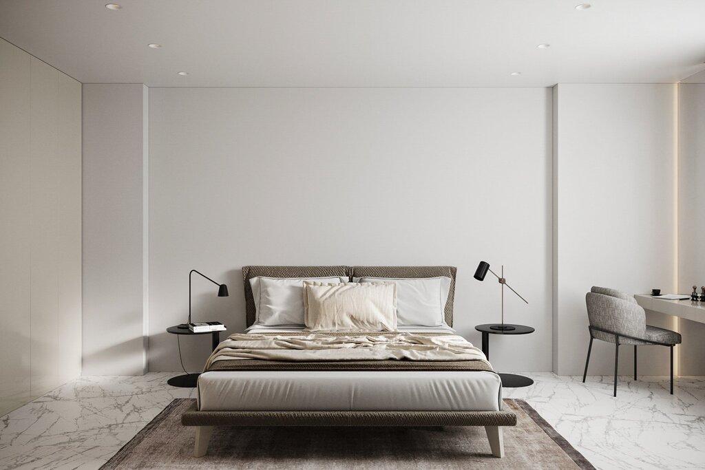 Wallpaper for a bedroom in Minimalist style