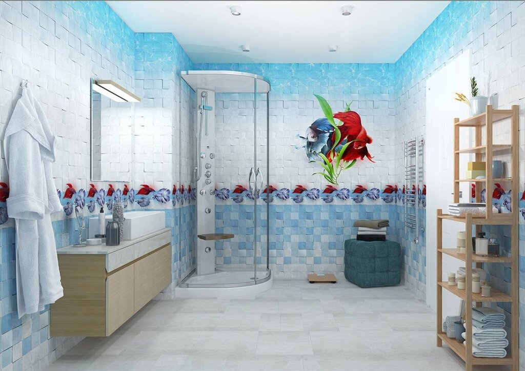 Bathroom wallpaper