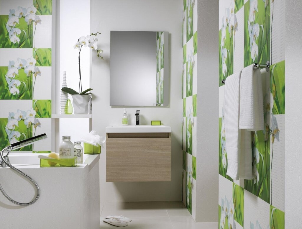 Bathroom wallpaper Leroy Merlin