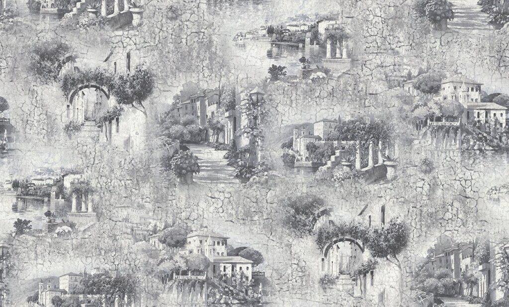 Non-woven wallpaper city