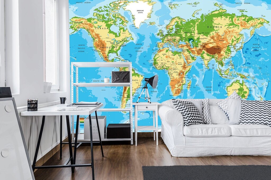 World map wallpaper