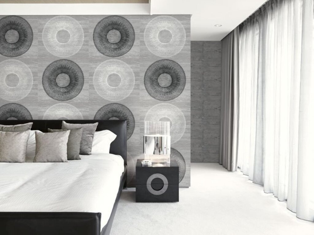 Wallpaper circles in the interior