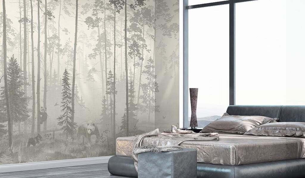 Wallpaper forest for walls