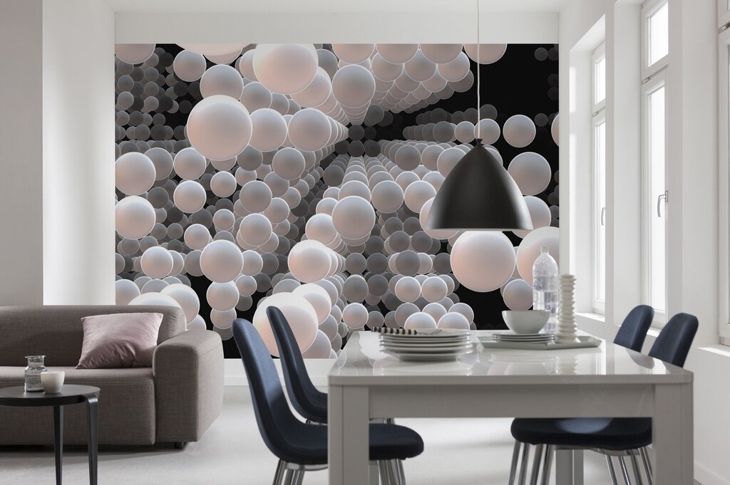 3D wallpaper spheres