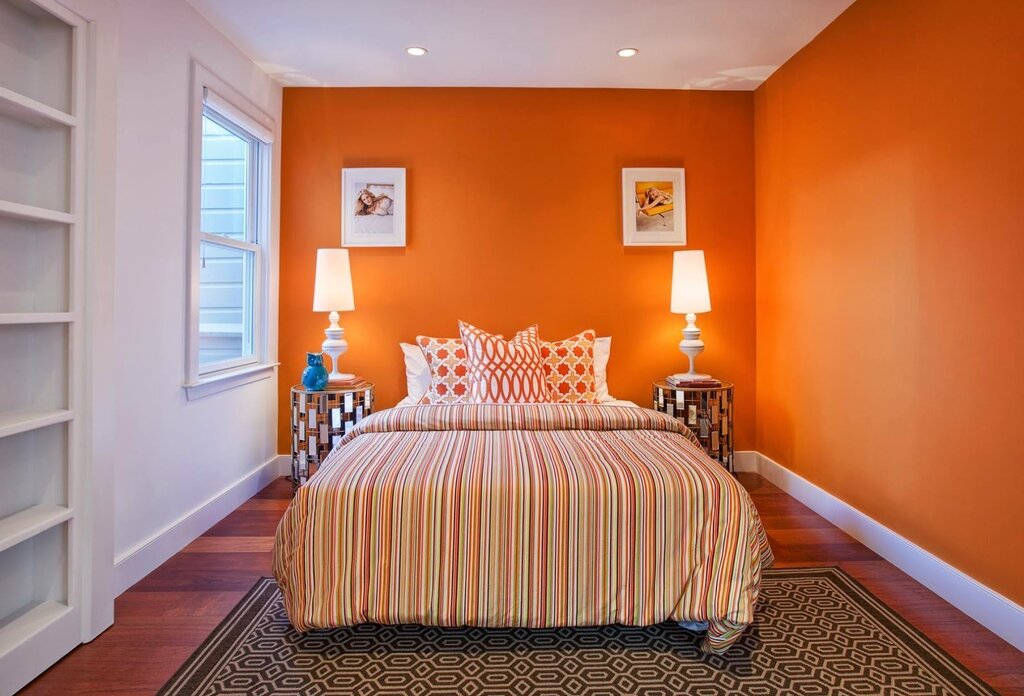 Orange wallpaper for walls