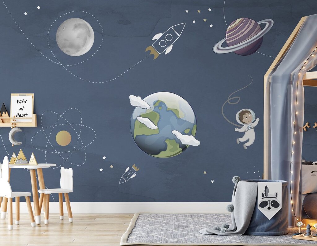 Wallpapers of the planet in the room