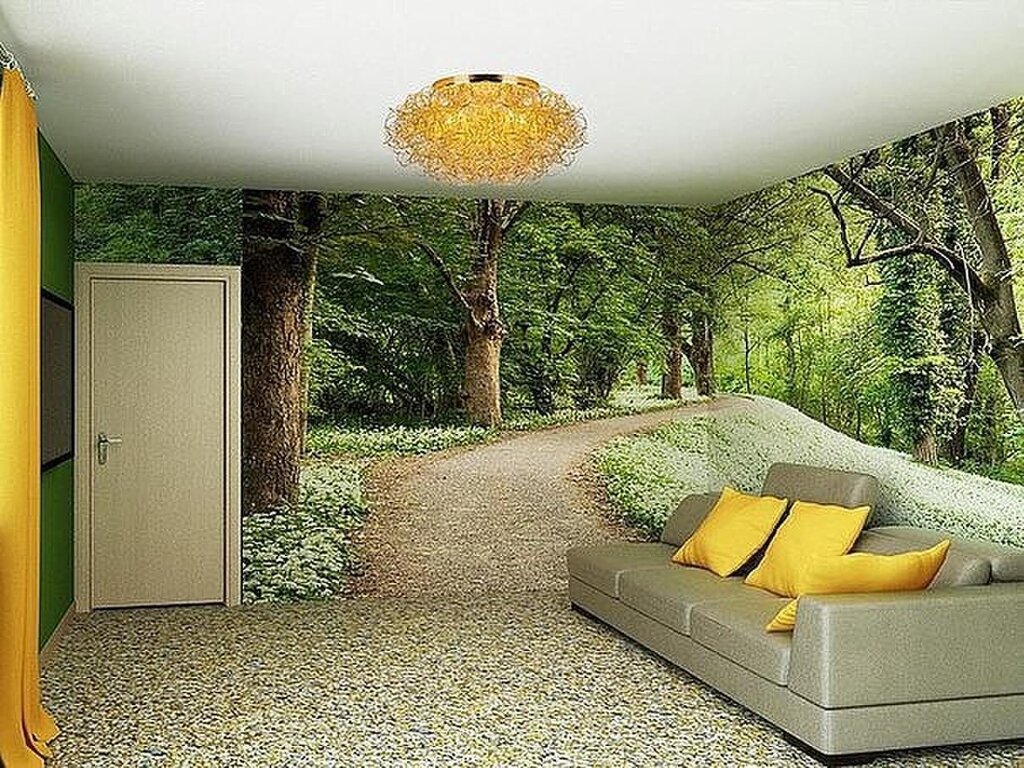 Wallpapers that expand space in the interior