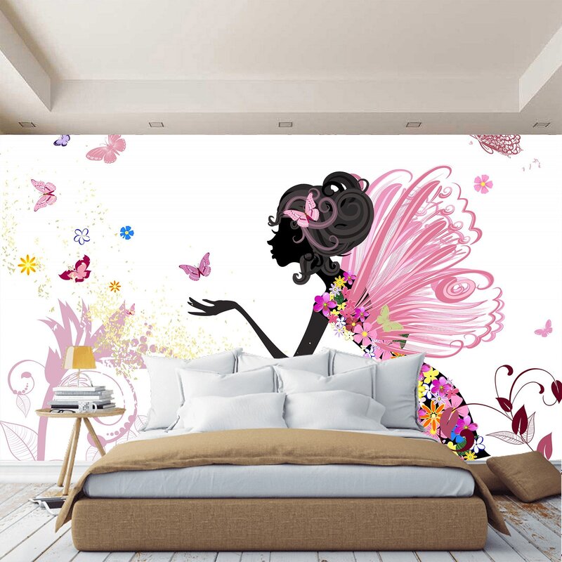 Wallpaper with butterflies for walls