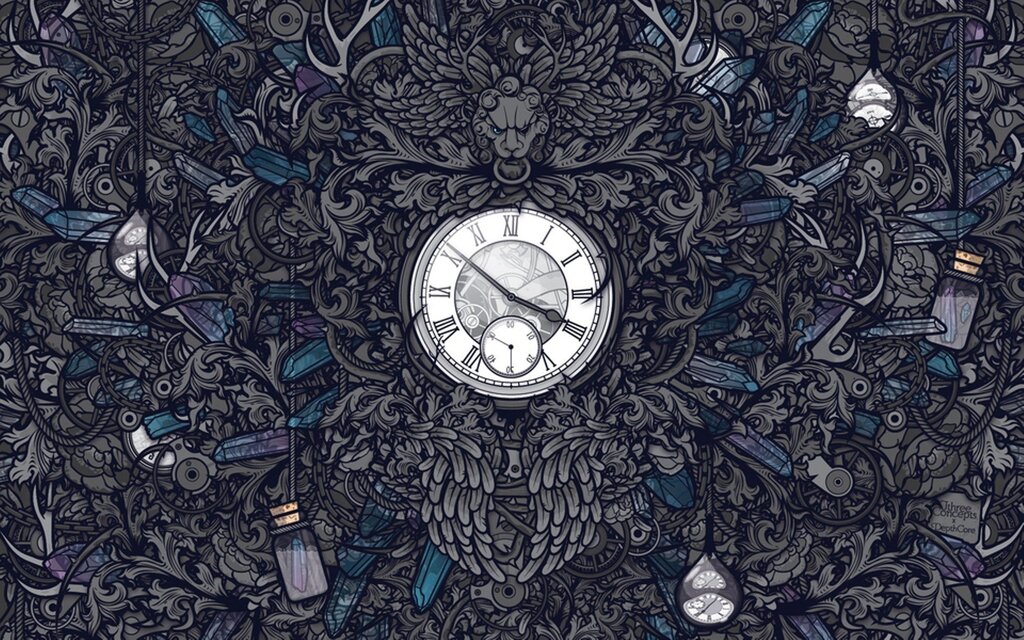 Clock wallpaper