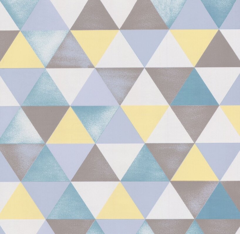 Wallpaper with a geometric pattern