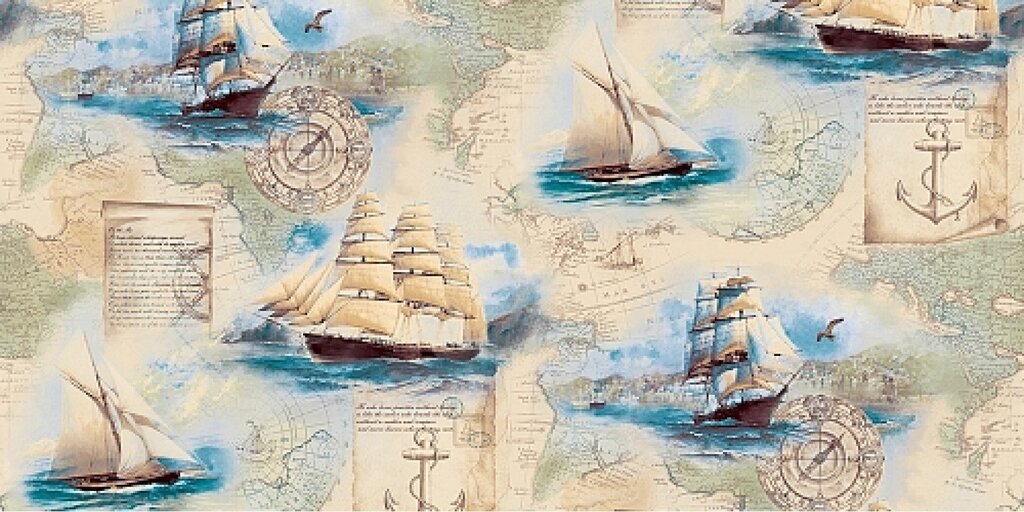 Wallpaper with little ships