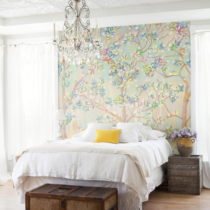 Wallpapers with birds in the interior