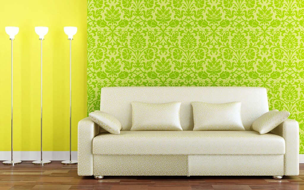 Light green wallpaper for walls 34 фото